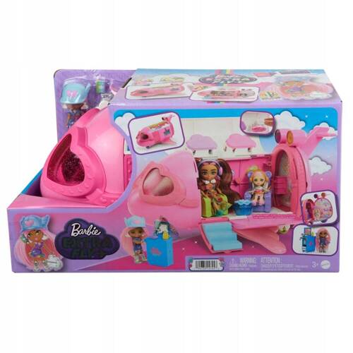 Barbie Extra Fly Samolot mini lalka Barbie w zestawie HPF72