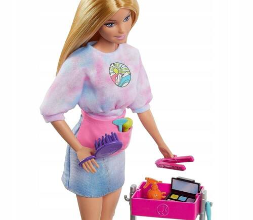 Barbie Malibu Lalka Stylistka z pieskiem HNK95