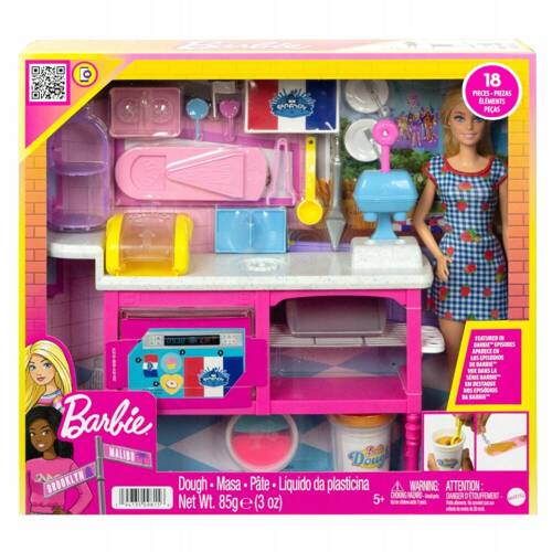 Barbie Malibu Zestaw Ciastkarnia z lalką HJY19