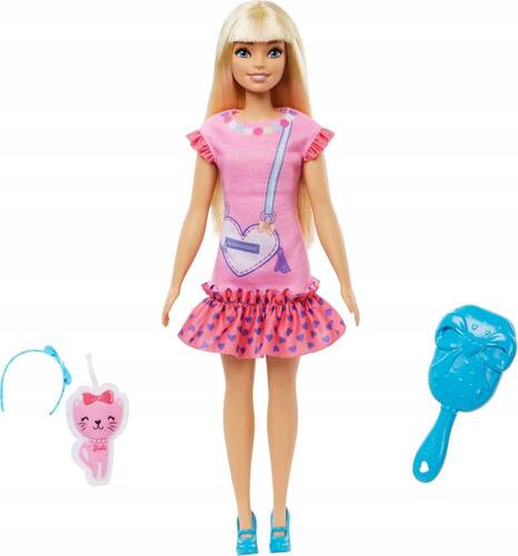 Barbie Moja Pierwsza Lalka 34 cm. z kotkiem HLL19