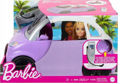 Barbie Samochód Kabriolet Elektryczny 2w1 dla lalek HJV36