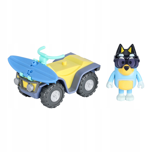 Bluey Mini Zestaw Quad pojazd plażowy + figurka Bandita Moose Toys BLU17549