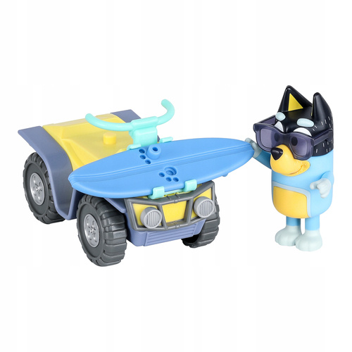 Bluey Mini Zestaw Quad pojazd plażowy + figurka Bandita Moose Toys BLU17549