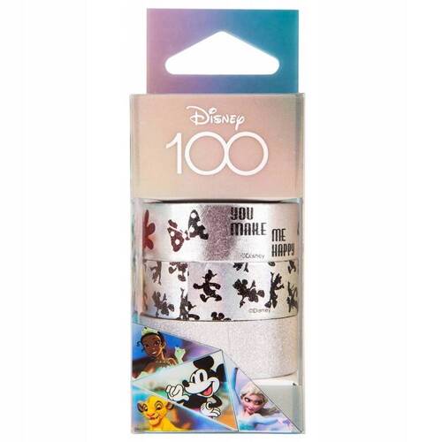 Coolpack Disney 100 Taśma klejąca washi tape ozdobna 3 szt. 60541PTR