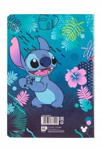 Coolpack Disney Stitch Zeszyt A5 32 k. linia podwójna dwukolorowa 77990PTR