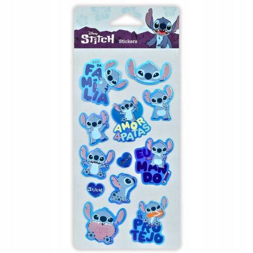 Coolpack Disney Wzór 6 Naklejki pop up 3D wypukłe 12 szt. Stitch 75460PTR