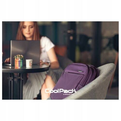 Coolpack Force Plecak biznesowy na laptopa 14' Burgundy burgundowy E42010