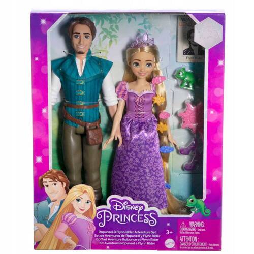 Disney Princess Zestaw 2 lalek lalka Roszpunka i Flynn Rider HLW39