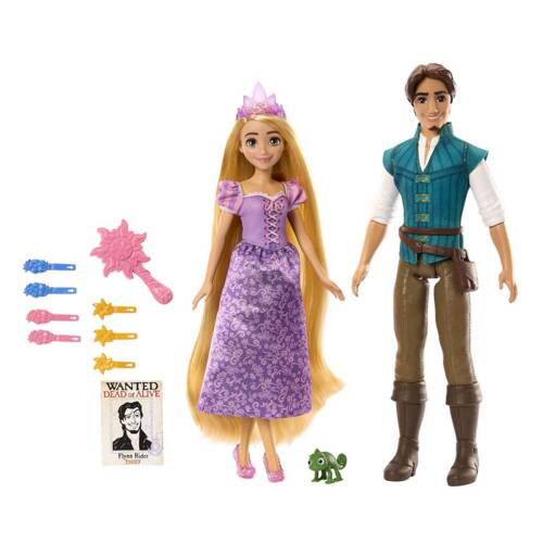 Disney Princess Zestaw 2 lalek lalka Roszpunka i Flynn Rider HLW39