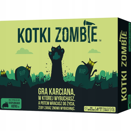 EKSPLODUJĄCE KOTKI ZOOMBIE GRA KARCIANA REBEL 43739