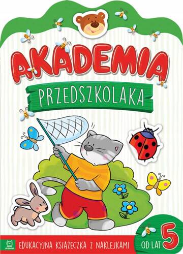 Edukacyjna książeczka z naklejkami Akademia przedszkolaka od 5 lat