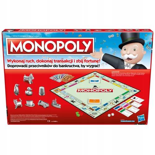 Gra Monopoly klasyczny polska wersja HASBRO C1009