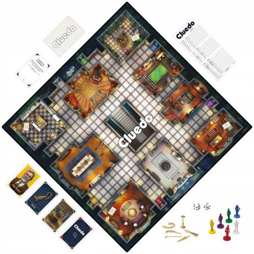 Hasbro Gra detektywistyczna planszowa Cluedo Nowa Polska Wersja F6420