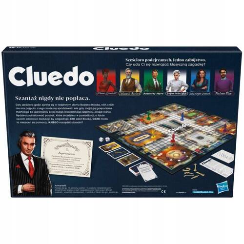 Hasbro Gra detektywistyczna planszowa Cluedo Nowa Polska Wersja F6420