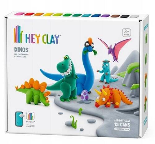 Hey Clay Masa Plastyczna Dinozaury Tm Toys HCL15016