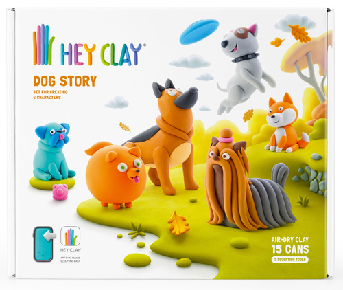 Hey Clay Masa Plastyczna Psy Tm Toys HCL15024