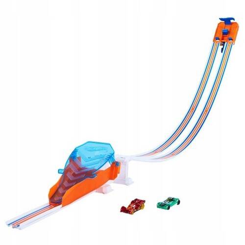 Hot Wheels Zestaw Tor Kaskaderski z wyrzutnią + 2 autka GJL15