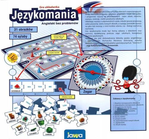 JAWA GRA UKŁADANKA JĘZYKOMANIA ANGIELSKI 001366