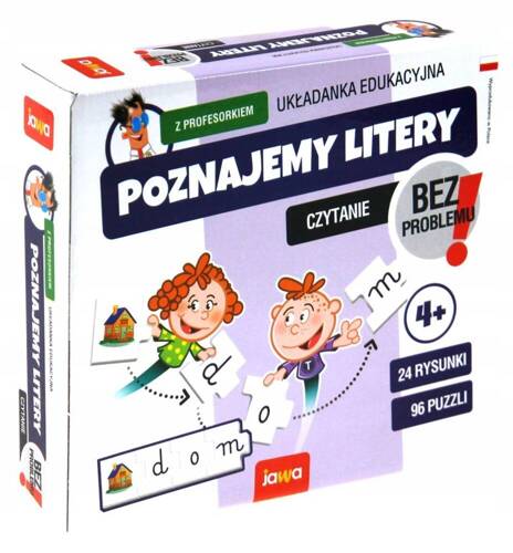 JAWA UKŁADANKA POZNAJEMY LITERY Z PROFESORKIEM