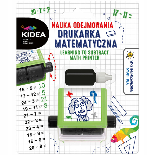 KIDEA NAUKA ODEJMOWANIA DRUKARKA MATEMATYCZNA