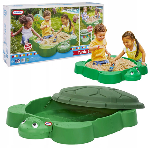 Little Tikes Piaskownica Składana Żółw z pokrywą Sandbox 664526