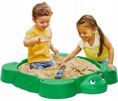 Little Tikes Piaskownica Składana Żółw z pokrywą Sandbox 664526