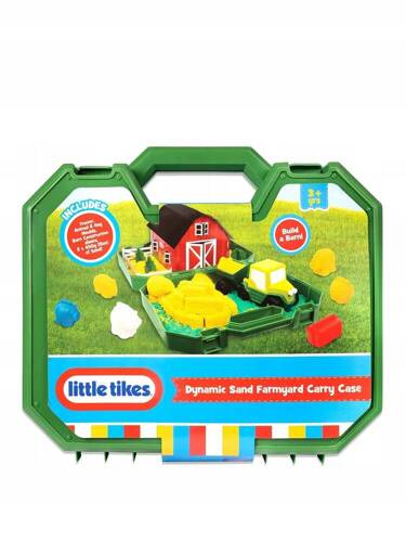 Little Tikes Zestaw Farma Walizka piasek kinetyczny 900g. + akcesoria