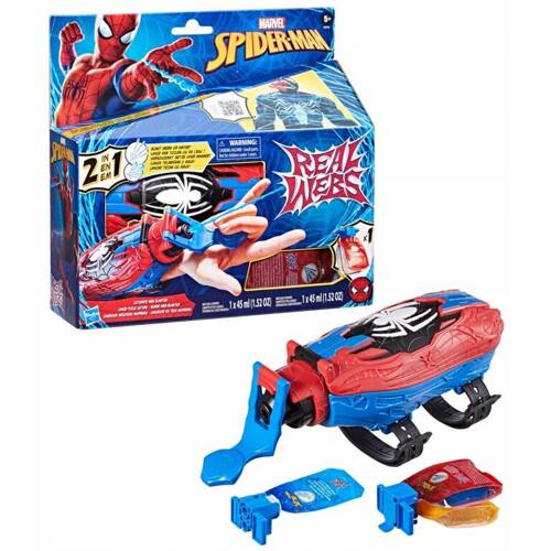 Marvel Real Webs Spider-man Wyrzutnia Pajęczej Sieci 2w1 Hasbro F8734