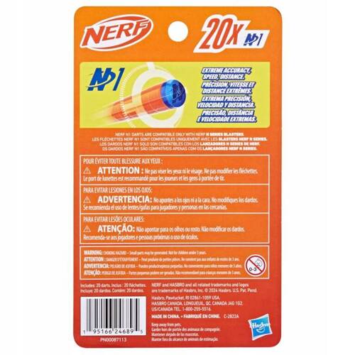 NERF N-Series N1 Strzałki 20 szt. Hasbro F8640