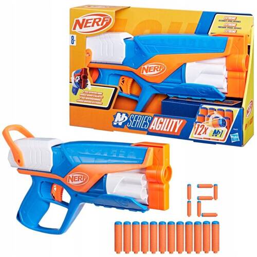 NERF N-Series Wyrzutnia Blaster Agility 12 strzałek N1 Hasbro F8629