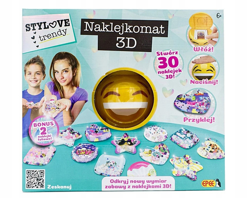 Naklejkomat 3D Zestaw Kreatywny do tworzenia naklejek 3D EPEE