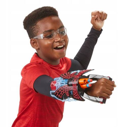 Nerf Spiderman Rękawica Wyrzutnia na strzałki Miles Morales Hasbro F3734