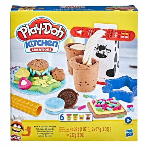 Play-Doh Ciastolina Zestaw Ciasteczka i Mleko Hasbro E5471