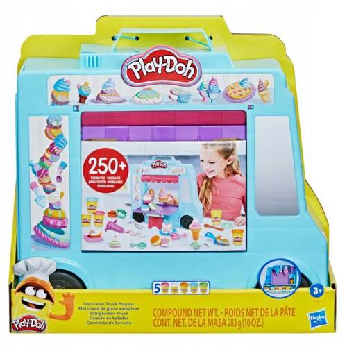 Play-Doh Ciastolina Zestaw Ciężarówka z lodami lodziarnia Hasbro F1390