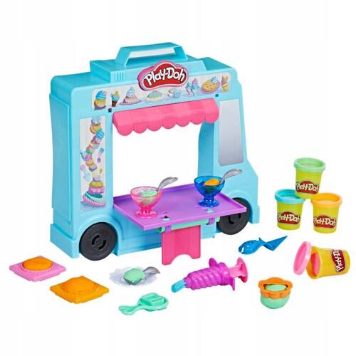 Play-Doh Ciastolina Zestaw Ciężarówka z lodami lodziarnia Hasbro F1390