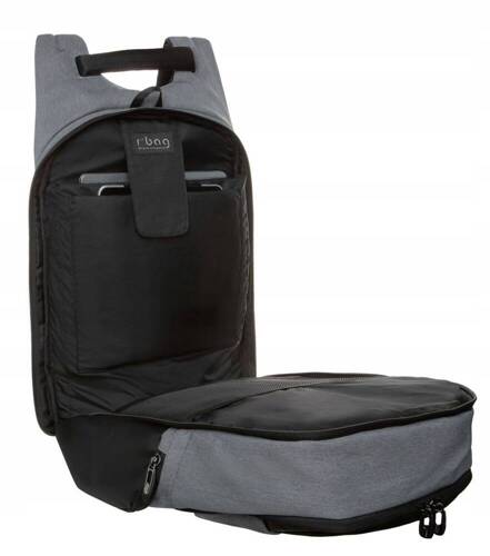 R-Bag Drum Plecak miejski na laptopa 13-15,6" z USB Grey Z022