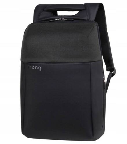 R-Bag Fort Plecak miejski na laptopa 13-15,6" z USB Black Z051