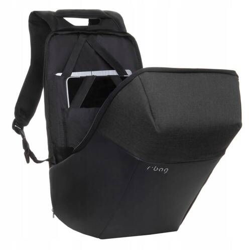 R-Bag Fort Plecak miejski na laptopa 13-15,6" z USB Black Z051