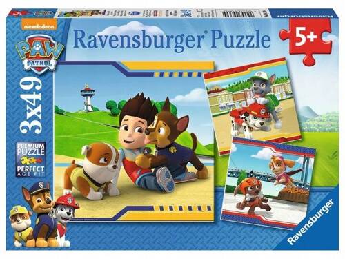 RAVENSBURGER PUZZLE PSI PATROL 3 X 49 EL 093694