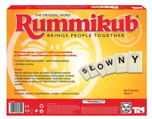 Rummikub Słowny Gra Tm Toys LMD2601