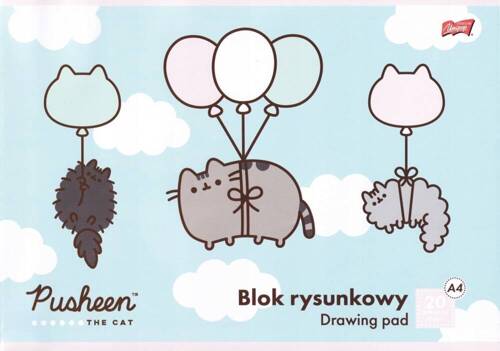 ST.MAJEWSKI BLOK RYSUNKOWY BIAŁY A4 20K PUSHEEN