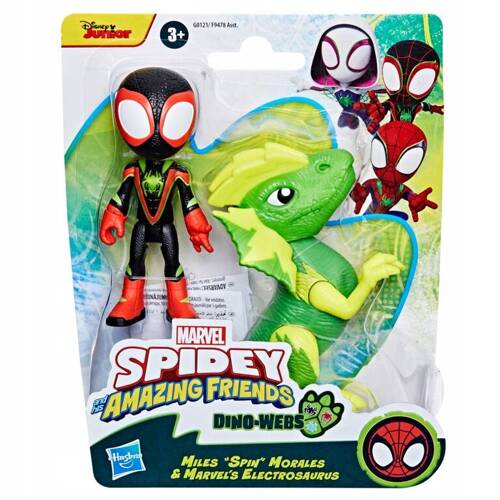 Spider-Man Spidey Dino-Webs Zestaw figurek Miles i Electrosaurus Hasbro