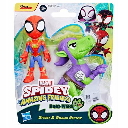 Spider-Man Spidey Dino-Webs Zestaw figurek Spidey i Goblin Raptor Hasbro