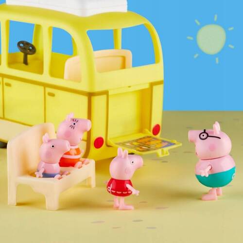 Świnka Peppa Wakacyjny Plażowy Kamper + 4 figurki Hasbro F3632