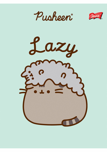 Zeszyt A5 linia podwójna dwukolorowa 32 kartki margines Pusheen Unipap