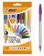 BIC Długopis Cristal Multi Colour mix Pouch 10szt