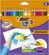 BIC KIDS AQUACOULEUR KREDKI AKWARELOWE 24 KOLORY