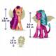 My Little Pony Magia Smoczego Światła 3 figurki świecą fluo Hasbro F8702