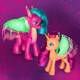 My Little Pony Magia Smoczego Światła 3 figurki świecą fluo Hasbro F8702