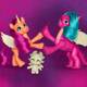 My Little Pony Magia Smoczego Światła 3 figurki świecą fluo Hasbro F8702